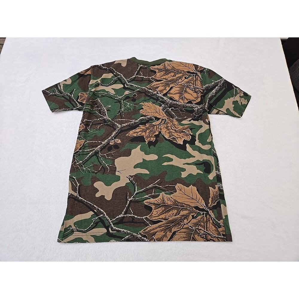 Woodland Plus Vtg 90s Mixed Camo Tshirt Mens Sz Med Gorpcore Hunting Outdoor - Picture 8 of 8